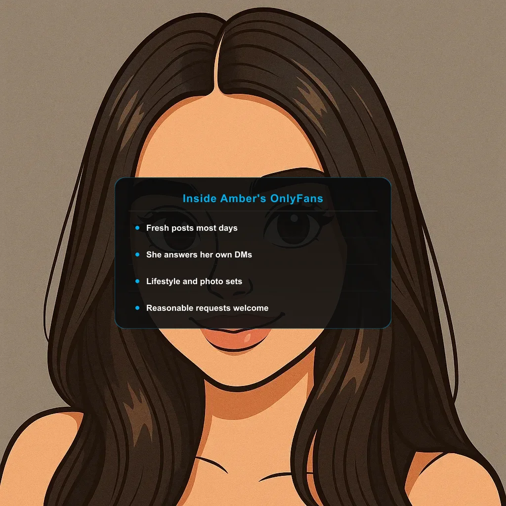 illustration of Ambsofficialxo with a what-fans-get card