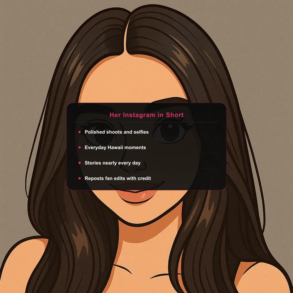 portrait of Ambsofficialxo with an Instagram peek card