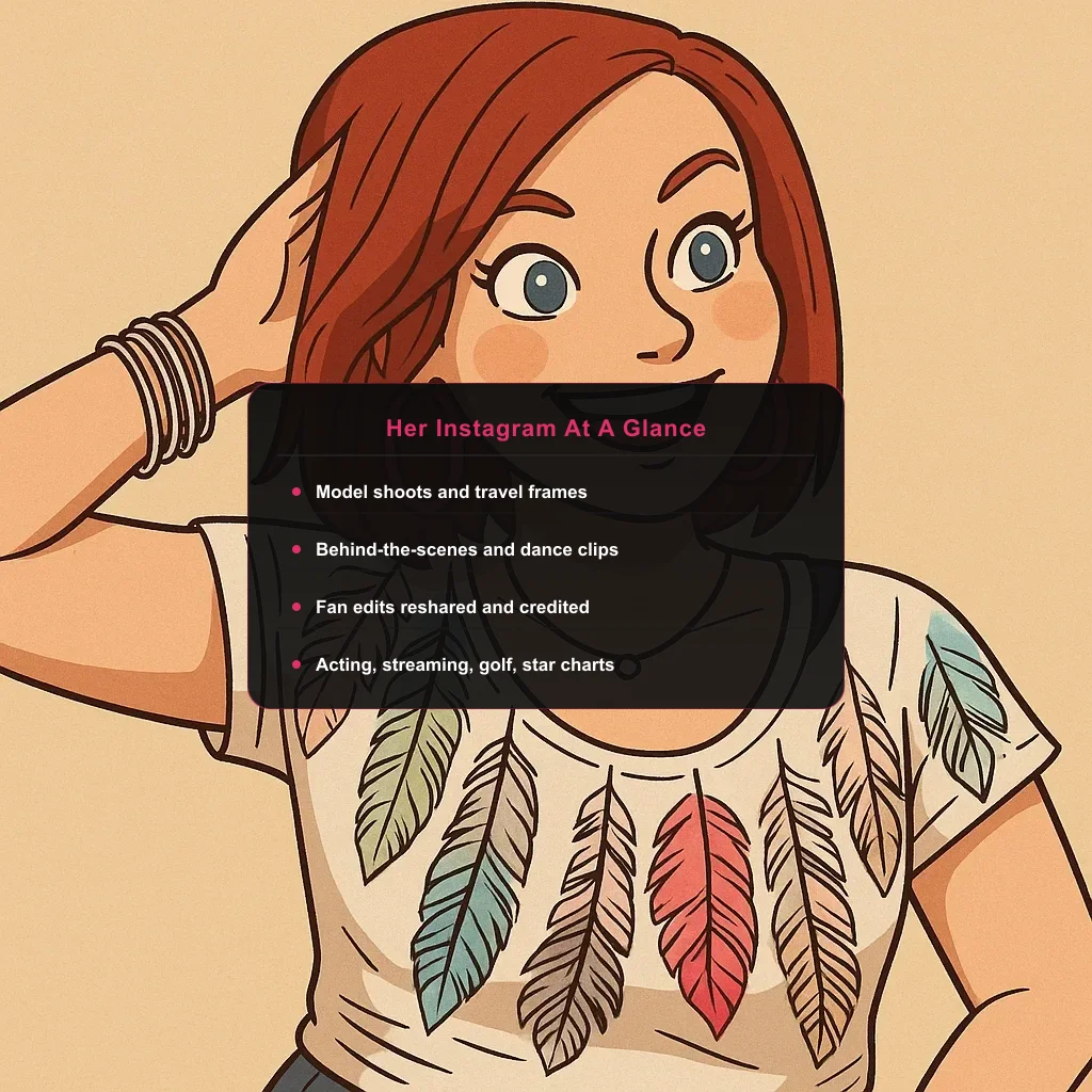 portrait of Jeanna Harrison with an Instagram peek card