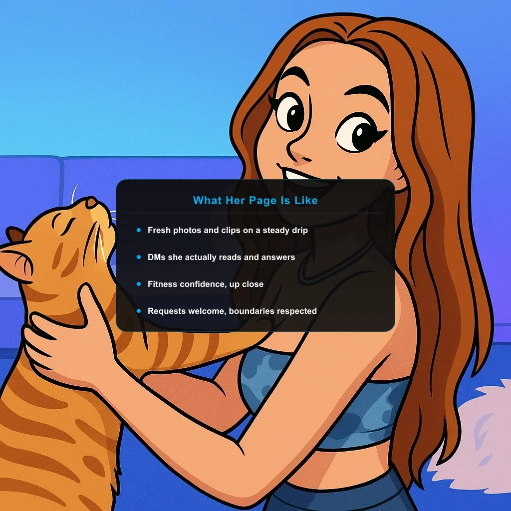 illustration of Roux with a what-fans-get card