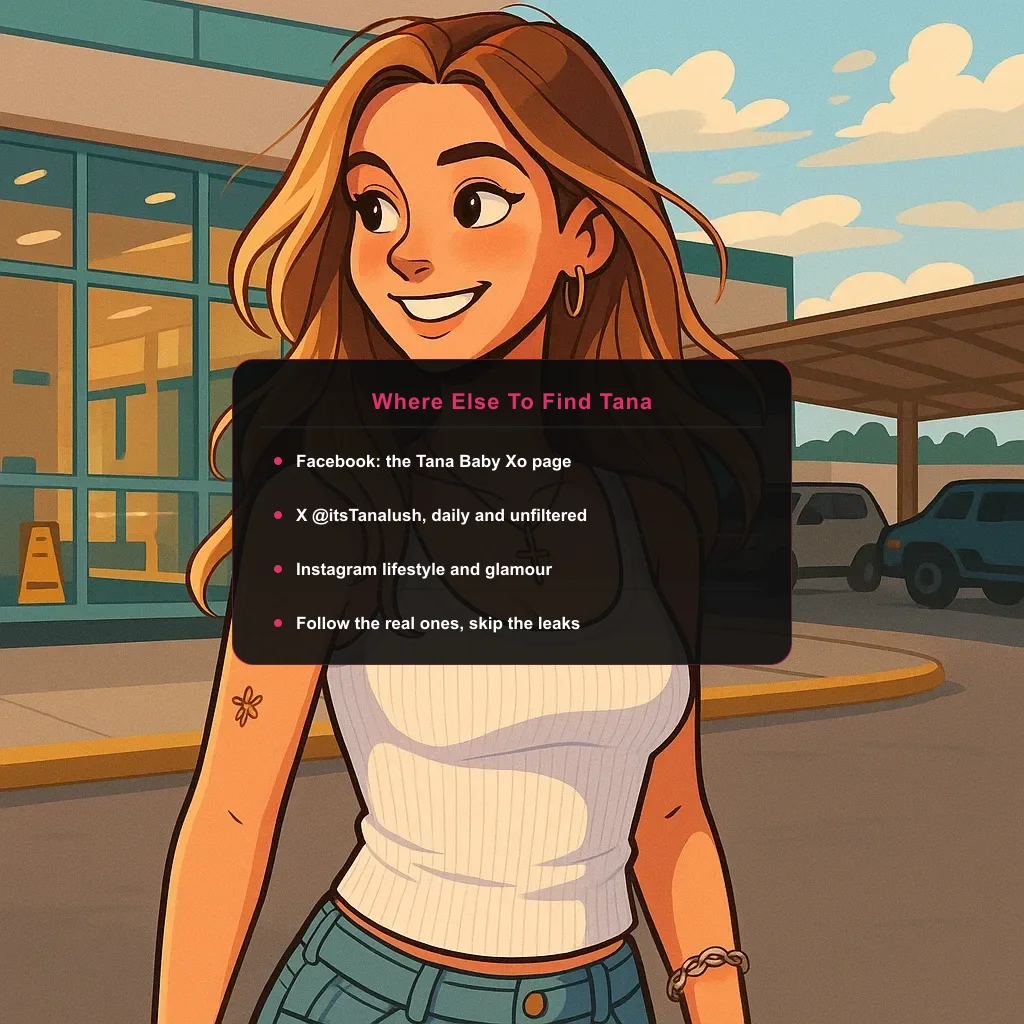 portrait of Tana Rain with an Instagram peek card
