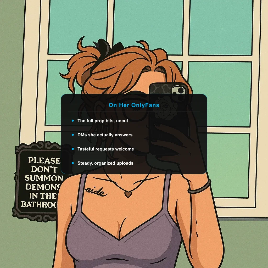 illustration of youronlyabsinthe with a what-fans-get card
